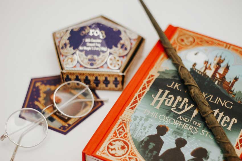 Harry Potter merchandise.