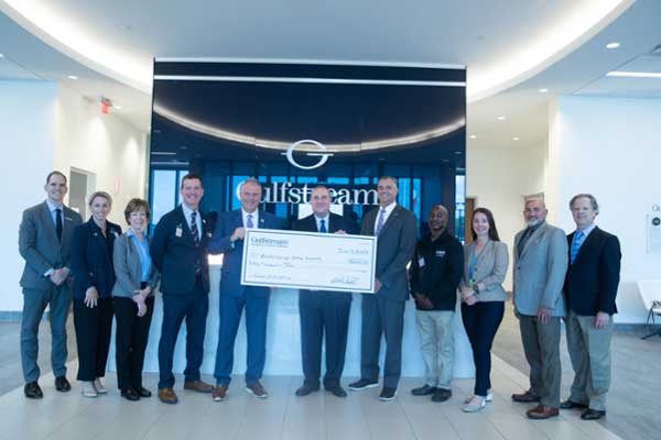 Gulfstream formally announced the award on June 12 in Savannah, home to its worldwide headquarters and largest service center. MGA representatives in attendance included Christopher Blake, Ph.D., president, and Adon Clark, dean of the School of Aviation.  
