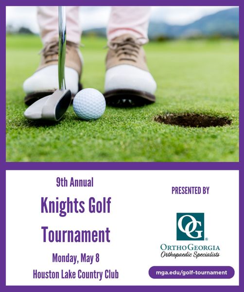 Knights Golf Tournament graphic. 