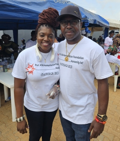 Agbebi and her husband, Prince Olusola Agbebi, who accompanied her on the recent trip, are from Lagos.