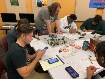 The Association of Information Technology Students (AITS) host a Dungeons and Dragons game night. 