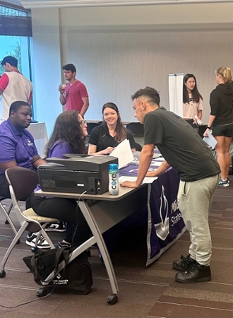 Students are welcomed at International Student Services Orientation. 