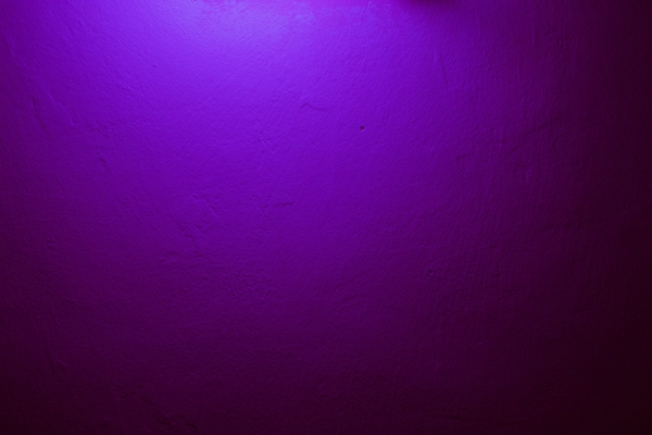 Wall painted in a purple gradient. 