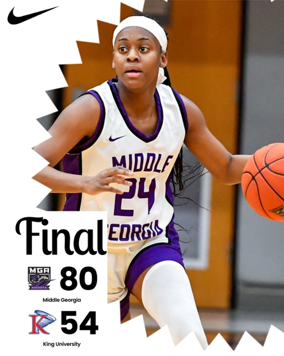 Knights women's basketball beat the Tornadoes of King University 80-54.
