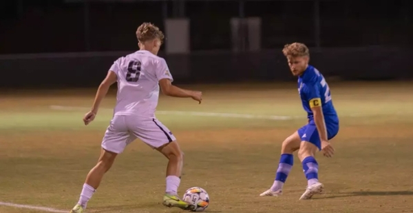 The Knights men's soccer team was on their home pitch for the final time this season as they hosted the Eagles of Trinity Baptist College. 