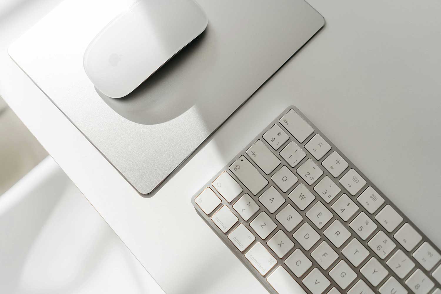 Mouse and keyboard. 