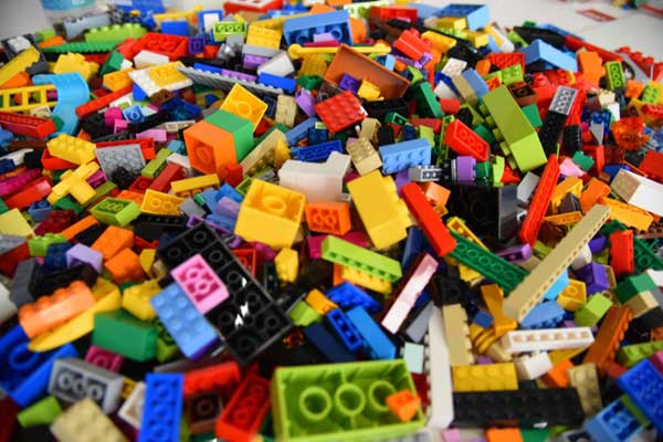 LEGO pieces.