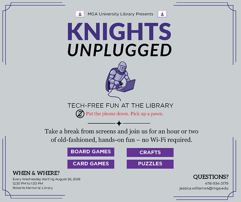 Flyer with same info as description for the Cochran Campus events.