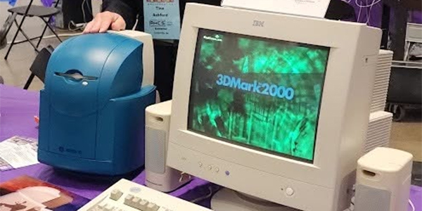 Image of the Archistrat 4s and 4b computers from MGA's Museum of Technology at the Vintage computer Festival Southeast.