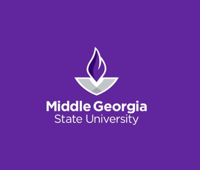MGA logo n a purple background. 