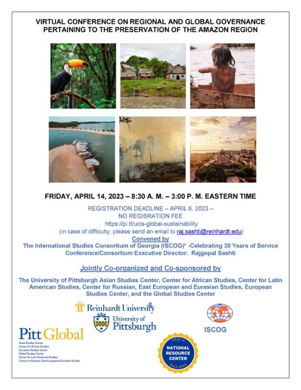 Virtual Conference on Amazon Preservation flyer. 