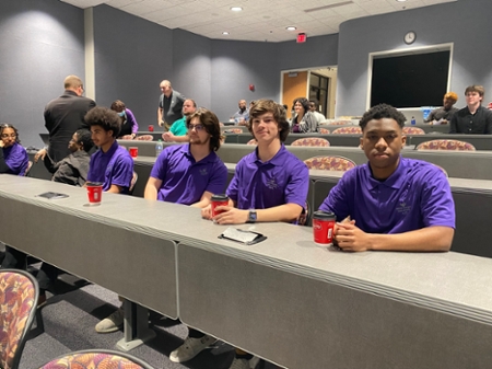 MGA' Living Learning Community IT students who are also AITS club members attended the coffee house speaker series event in Warner Robins.