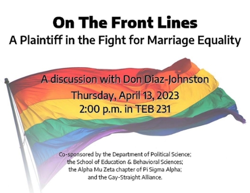 Marriage equality discussion flyer.