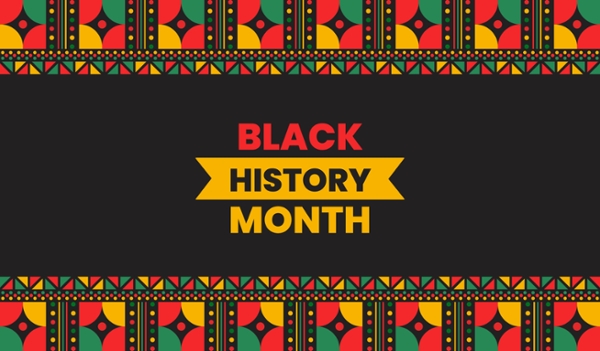 Black History Month graphic via Vecteezy.