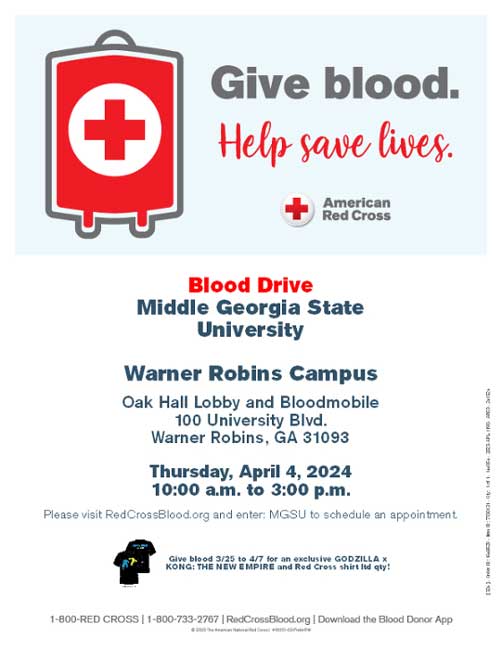 American Red Cross Blood Drive flyer. 