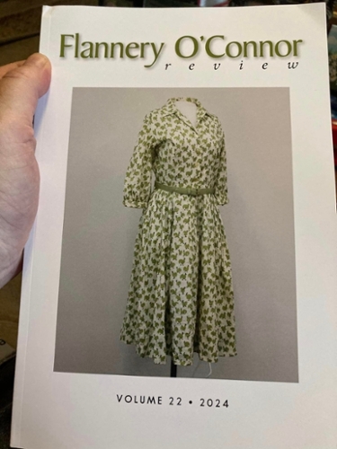 Green dress worn by Flannery O'Connor graces the cover of the Flannery O'Connor Review, Issue 22.