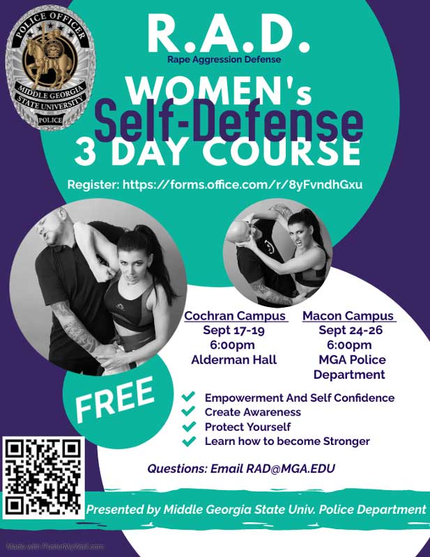 R.A.D. for Women Self-Defense Training Course - September 17-19 & 24-26