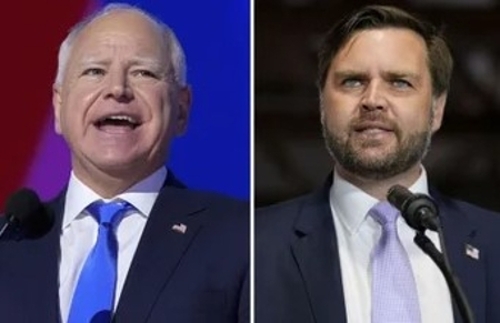 VP candidates Tim Walz (left) and J.D. Vance (right). Photo: The Canadian Press and Associated Press