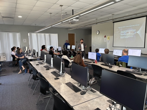 School of Computing faculty lecture high school students at their AI Bootcamp.