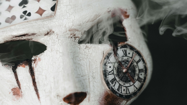 White rabbit mask. 