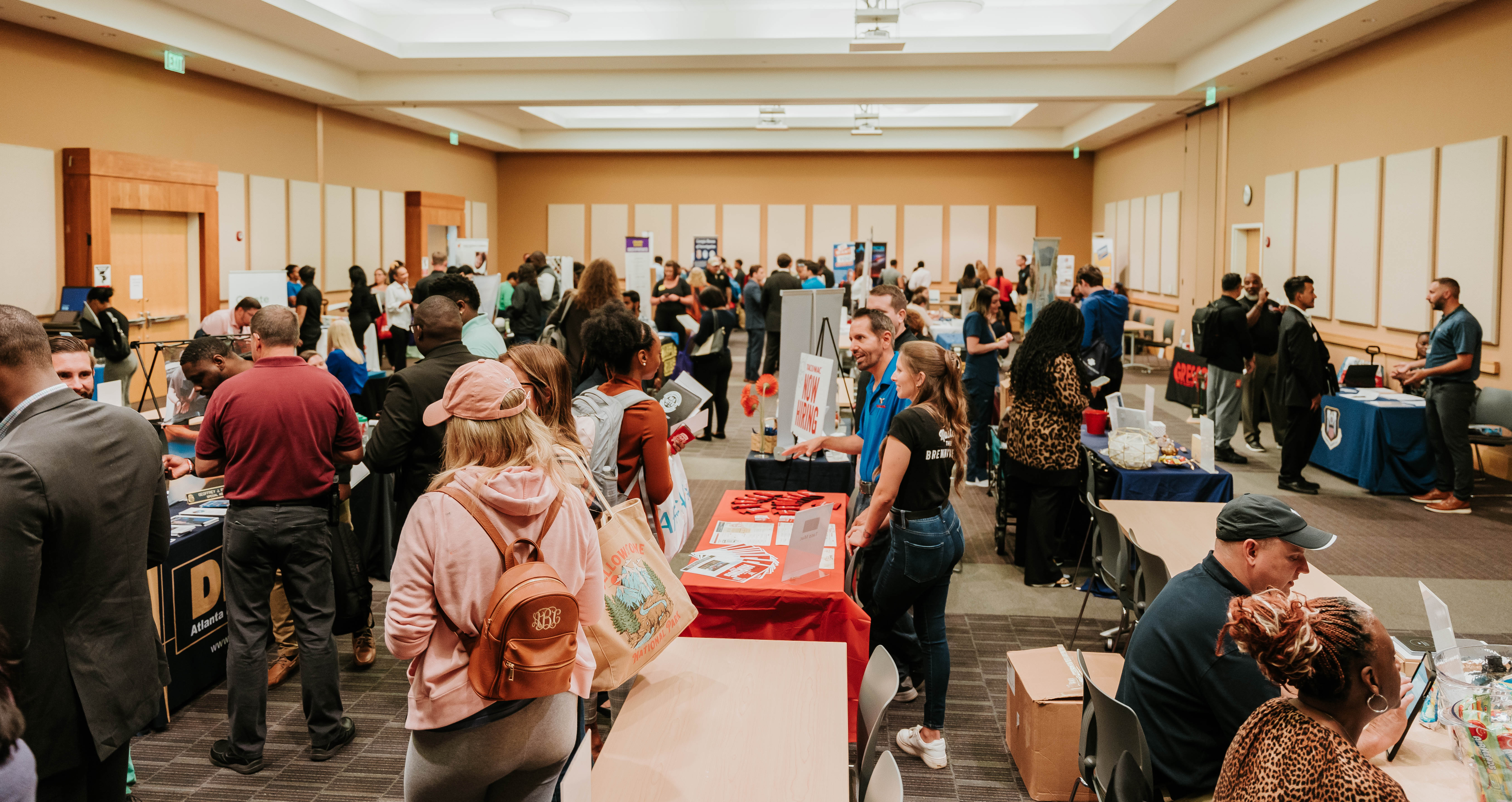 Participants mingle at the 2023 All Industry Career Fair.