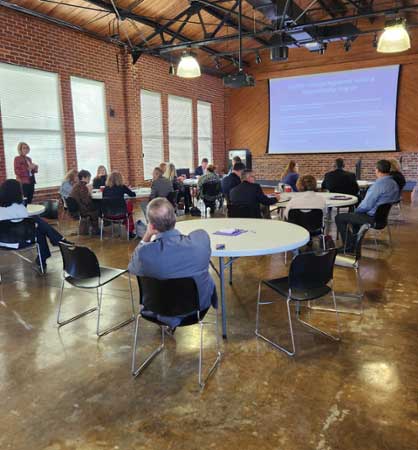 MGA hosts education leaders at Lunch and Learn on the Cochran Campus.