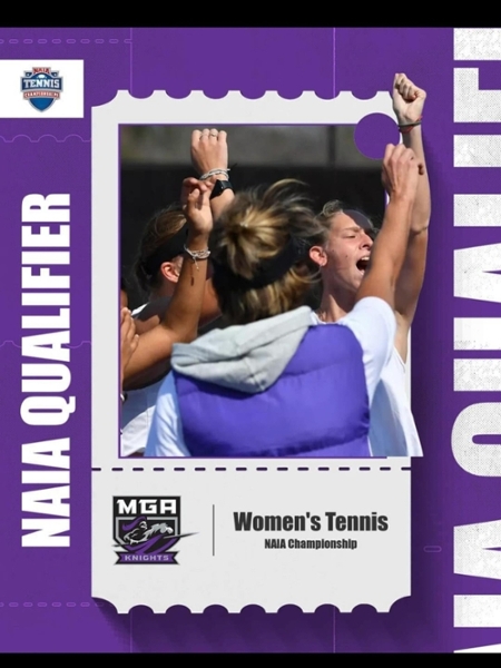 Knights women's tennis selected as 7-seed in NAIA Tournament.