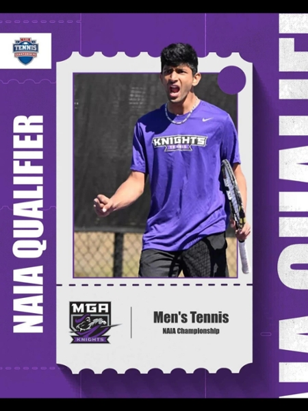 Knights men's tennis selected as 16-seed in NAIA Tournament.