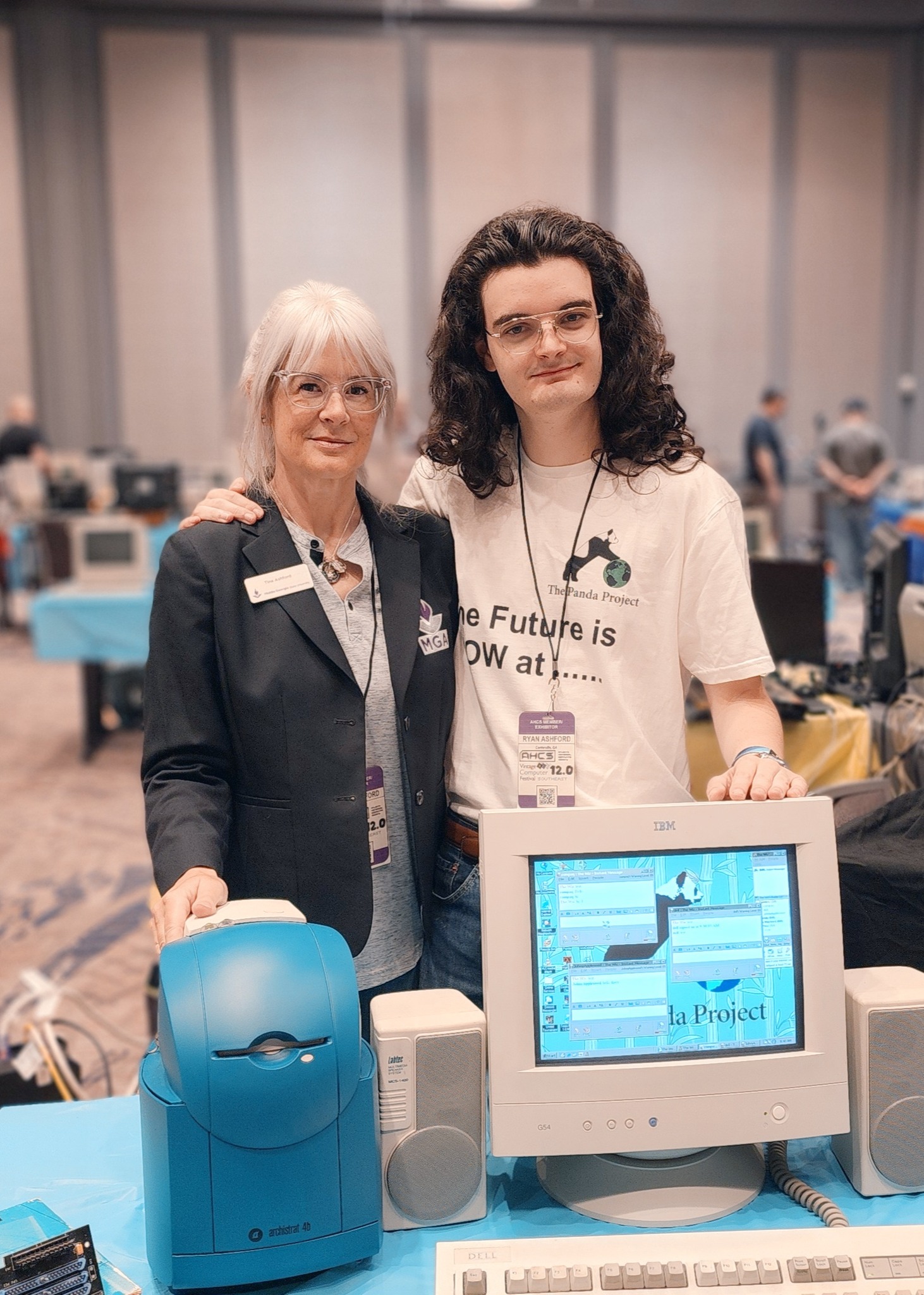 Faculty, students, and MoT volunteers were on hand to engage visitors in conversations about digital preservation and the history of information technology.