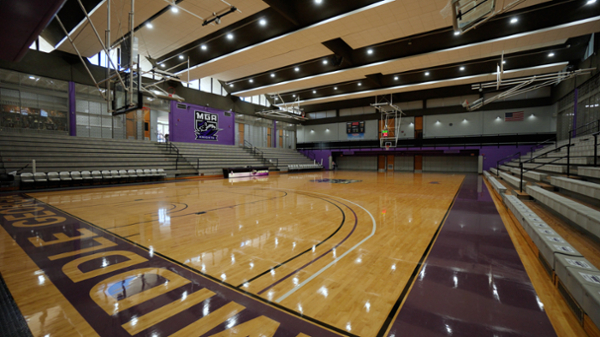 Inside Morris Gym on MGA's Cochran Campus.