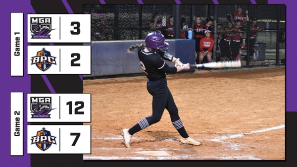 Knights sweep Barons on Senior Day to wrap up the regular season, 3-2 and 12-7.