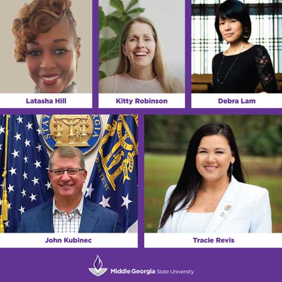 Regional leaders in healthcare, preservation advocacy, economic innovation, wellness, and the military will share advice and inspirational thoughts with graduates as Middle Georgia State University’s commencement speakers for the Class of 2025.