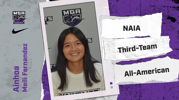 Ainhoa Meili Fernandez named to the Third NAIA All-American team.