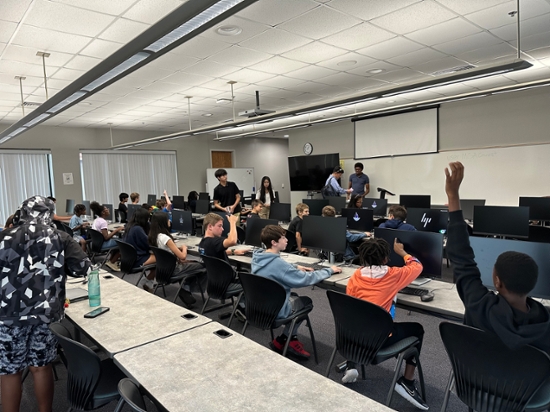 Nearly 80 middle and high school students gathered at the Warner Robins Campus the week of June 9 for an engaging week of coding lessons and collaborative projects.