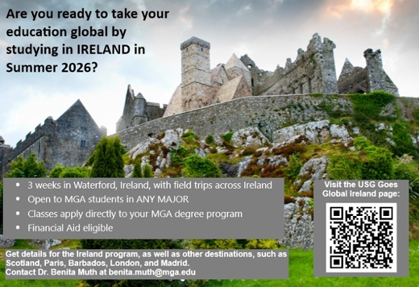 Study abroad in Ireland in Summer 2026.