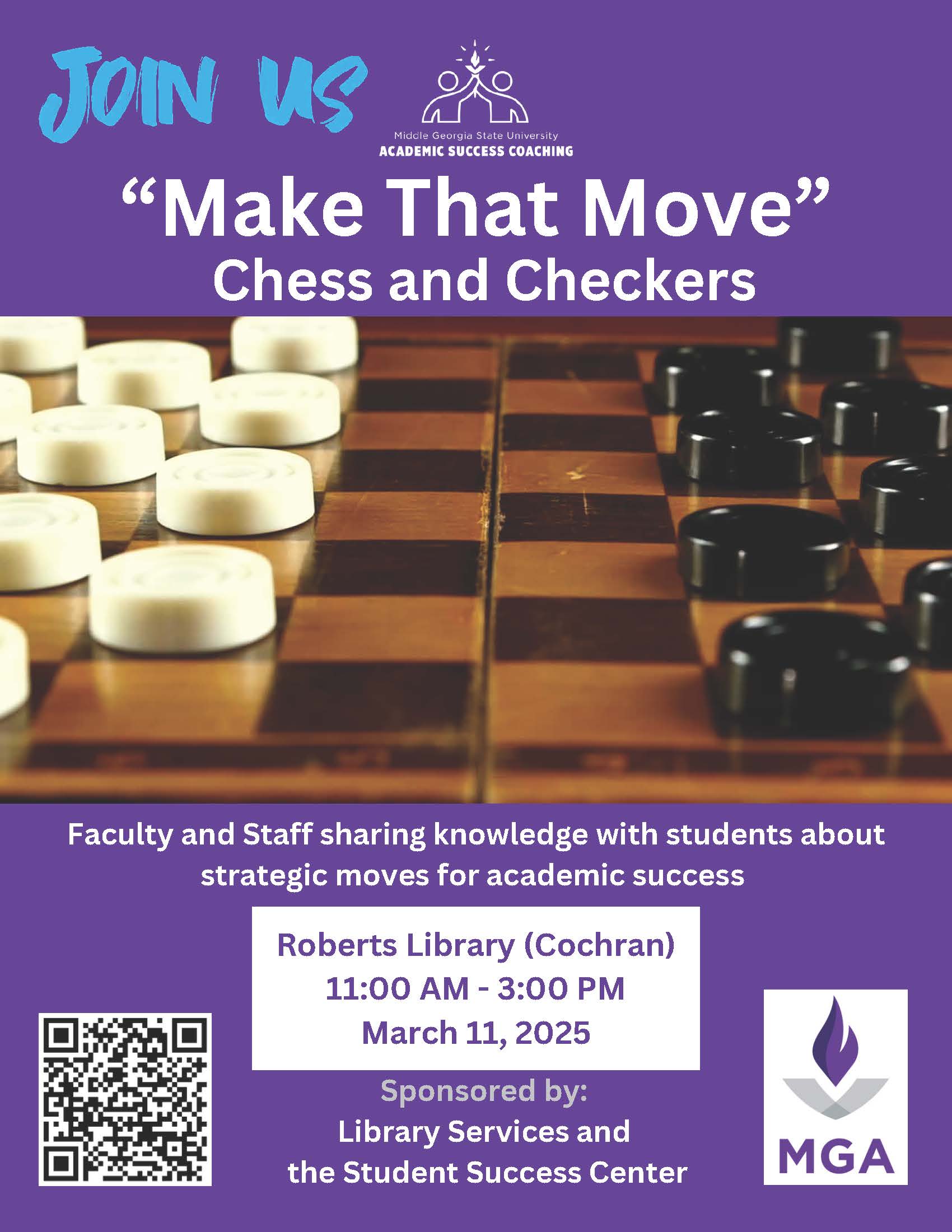 Academic Success Coaching: Make That Move flyer.