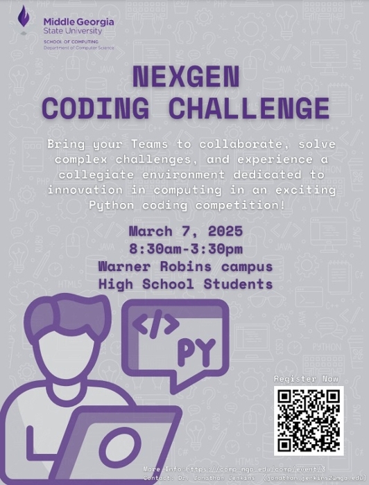 NextGen Coding Challenge flyer.