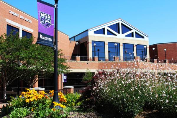 Exterior of the Student Life Center on the Macon Campus.