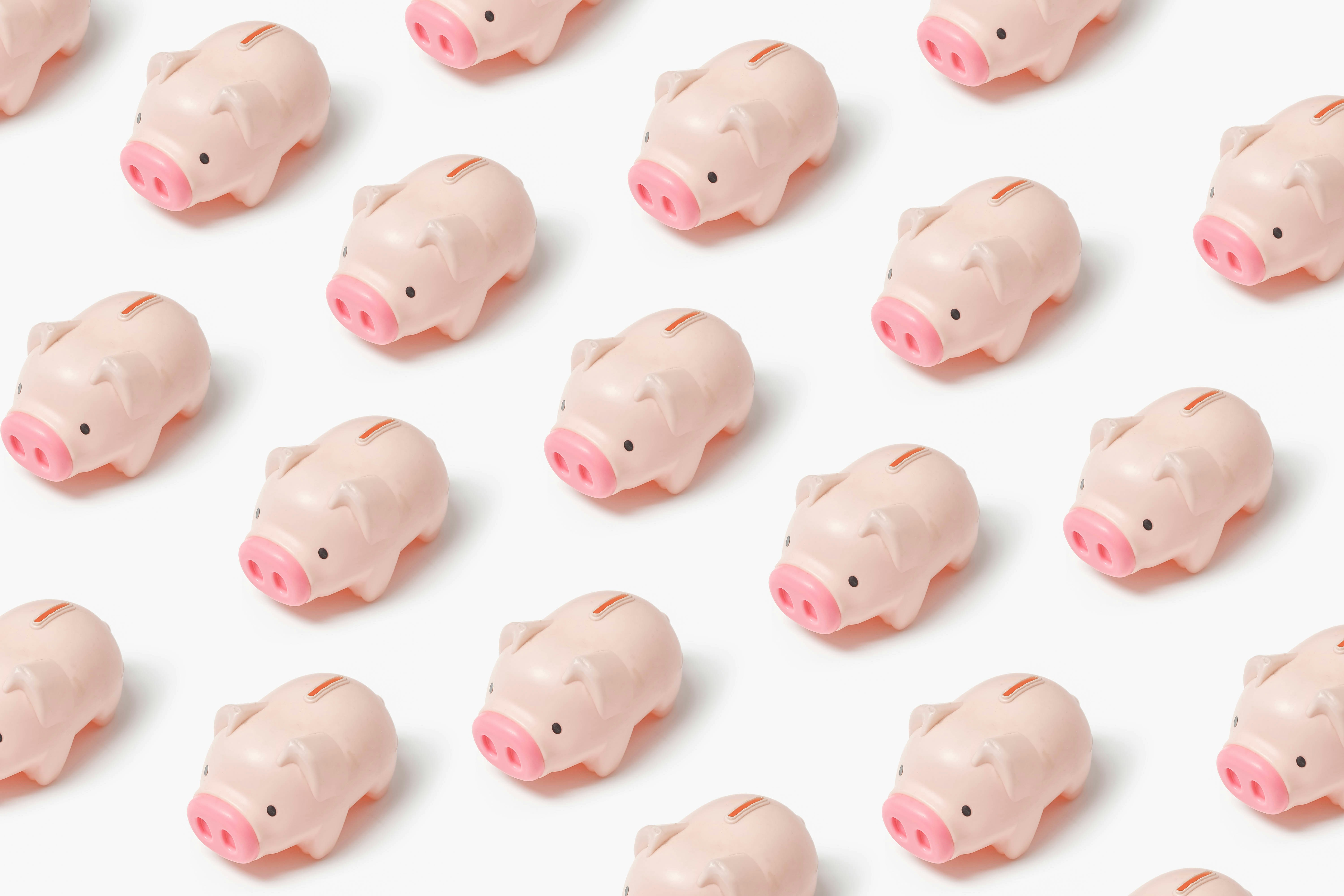 Piggy banks.