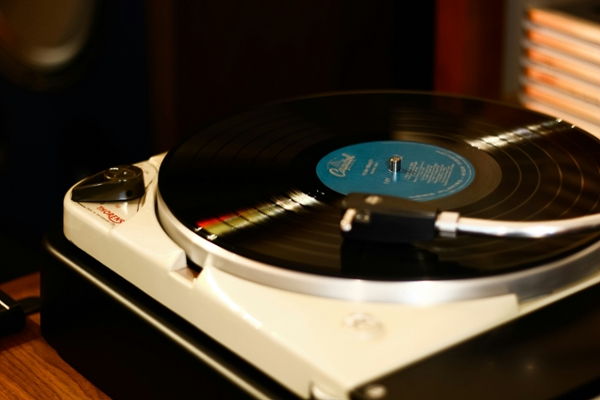 Vinyl record.