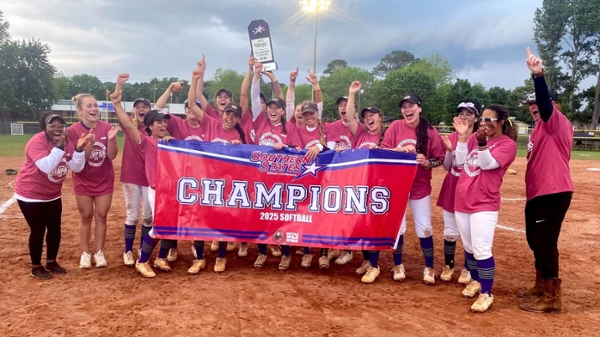 MGA Knights win the 2025 SSAC Softball Championship.