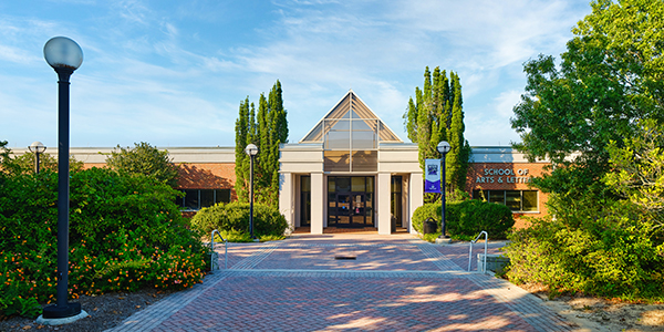 Image of MGA's School of Arts and Letters building from the outside.