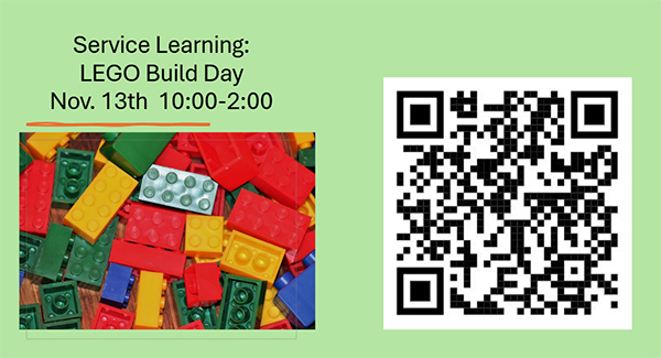 Thar Graphics Service Learning: LEGO Build Day - Volunteers Needed