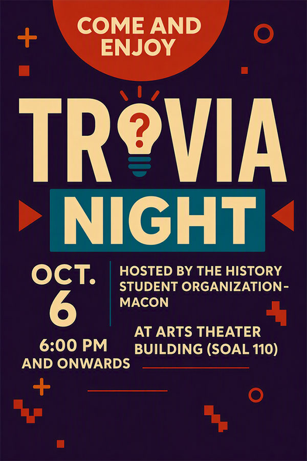 Flyer with same info as description.